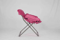 Ροζ μέταλλο ελεύθερου χρόνου παιδιών που διπλώνει τις έδρες με το βαρέων καθηκόντων ύφασμα πολυεστέρα