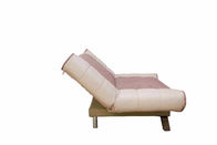 Καφετής καναπές κοιμώμεών Flodable τμηματικός, κρεβάτι καναπέδων 3 Seater με το διευθετήσιμο οπίσθιο στήριγμα