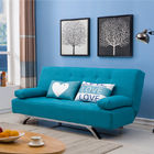 Ελαφρύ μπλε κρεβάτι καναπέδων υφάσματος πτυσσόμενο για το σπίτι
