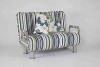 30KG σύγχρονες στρογγυλευμένες κρεβάτι άκρες εγχώριων καναπέδων με Armrest ποδιών χρωμίου το μπλε και το λευκό