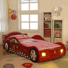 Κρεβάτι αγωνιστικών αυτοκινήτων παιδιών επίπλων κρεβατοκάμαρων κινούμενων σχεδίων/χώρων για παιχνίδη παιδιών με τα φω'τα των οδηγήσεων